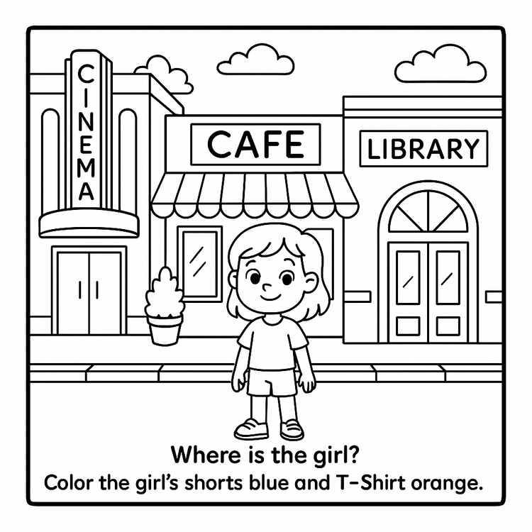 PREPOSTIONS COLORING CARDS FOR KIDS
