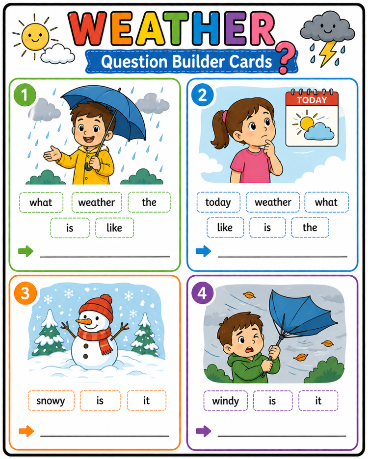 VOCABULARY SPEAKING CARDS