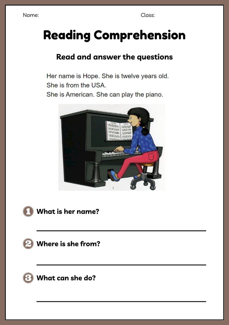 READING COMPREHENSION WORKSHEETS 3 