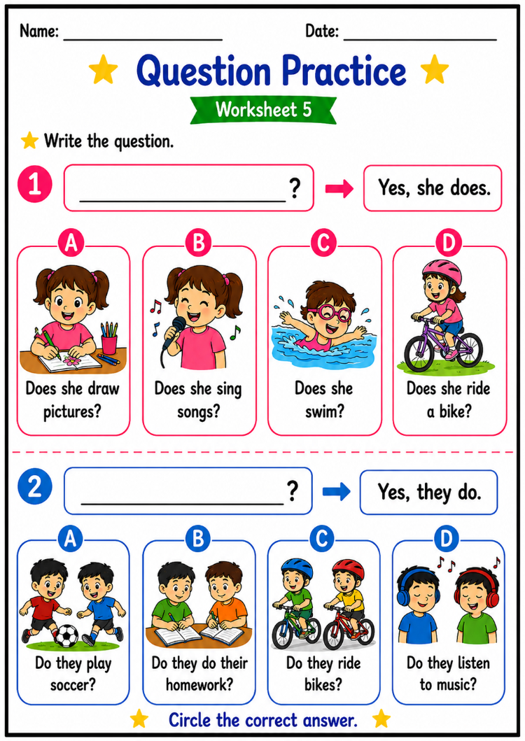 PRESENT SIMPLE ACTIVITIES FOR KIDS