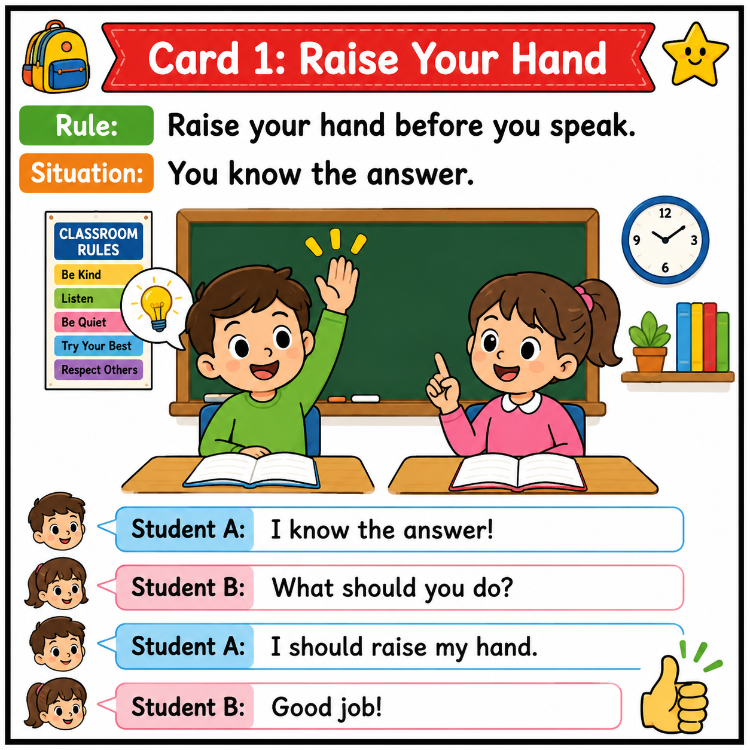 LET'S LEARN CLASSROOM RULES
