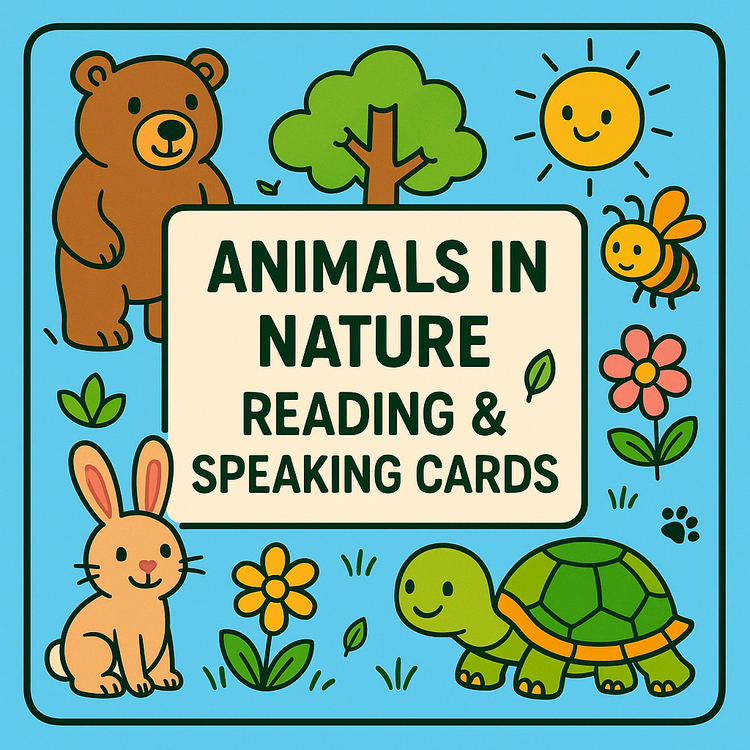 ANIMALS IN NATURE READING & SPEAKING CARDS