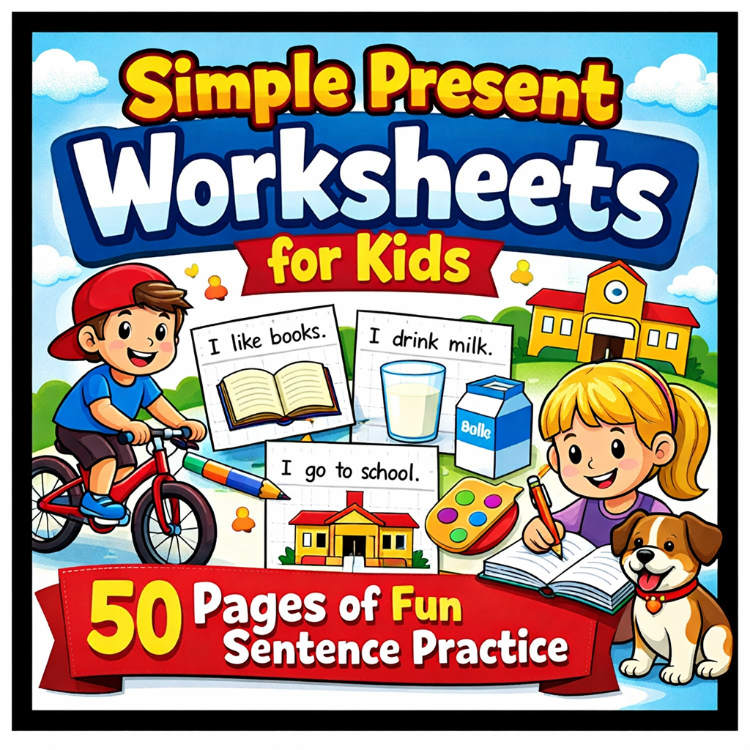 SIMPLE PRESENT TENSE  CARDS