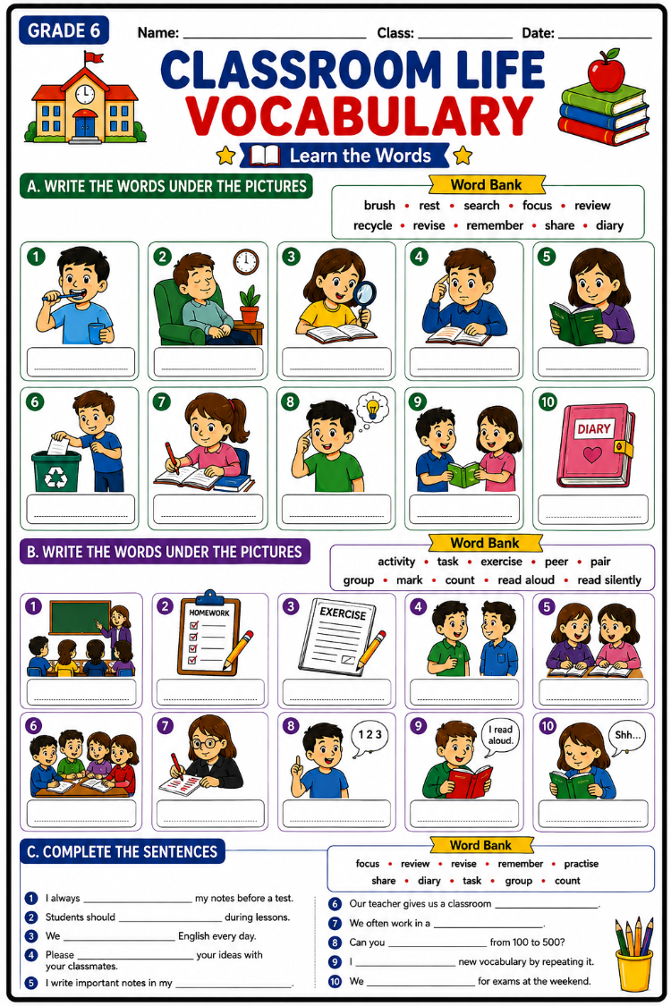 GRADE 6 ENGLISH WORKBOOK
