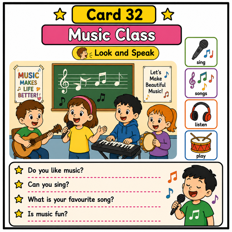 SCHOOL DAYS SPEAKING CARDS