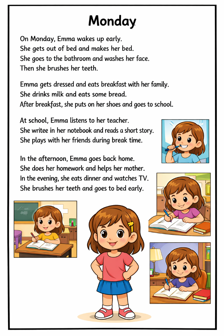 DAILY ROUTINES WORKSHEETS FOR KIDS
