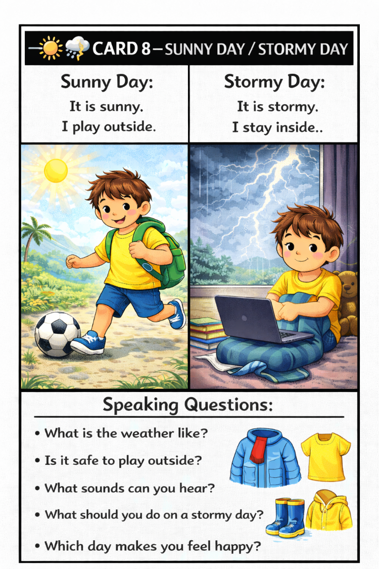 WEATHER SPEAKING CARDS