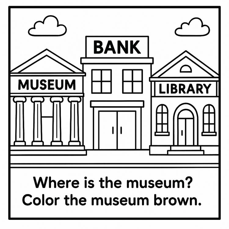 PREPOSTIONS COLORING CARDS FOR KIDS