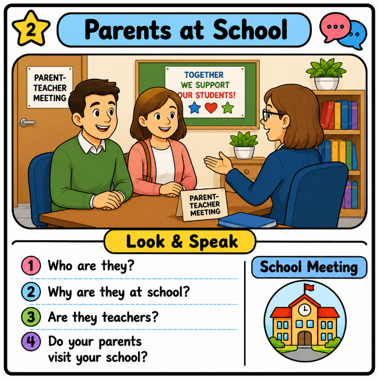 SCHOOL DAYS SPEAKING CARDS