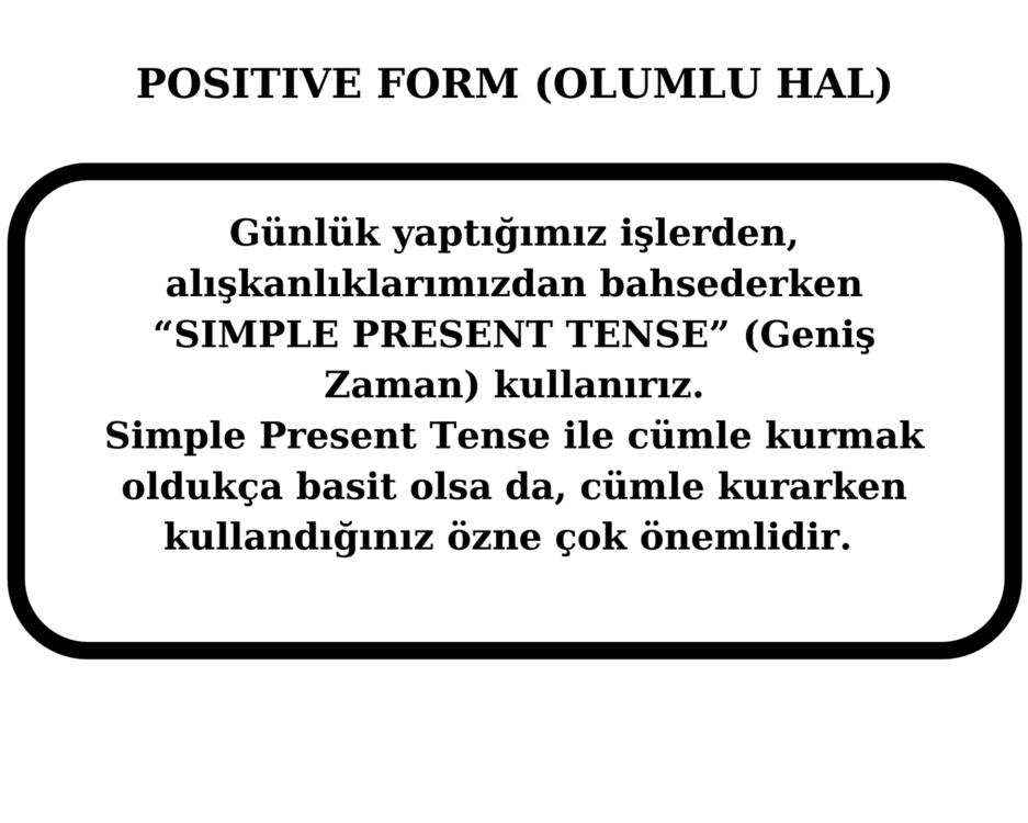 SIMPLE PRESENT TENSE 