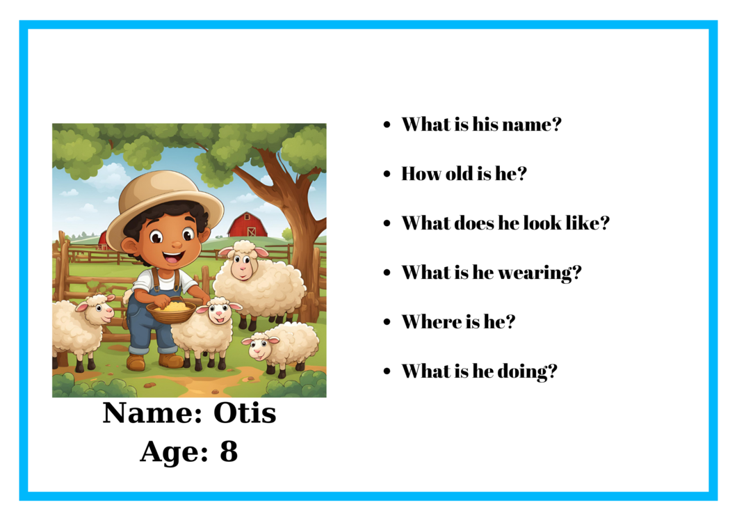 PICTURE DESCRIPTION CARDS 1