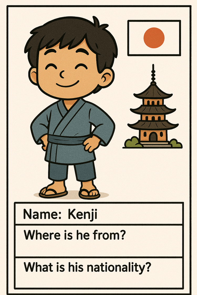 NATIONALITY SPEAKING CARDS 