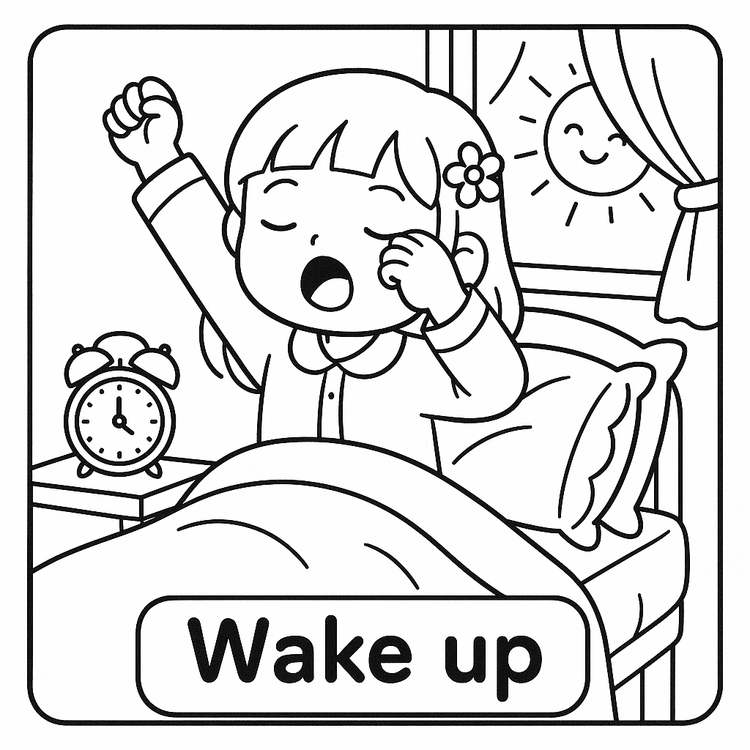 COLOR YOUR DAY: DAILY ROUTINE FLASHCARDS