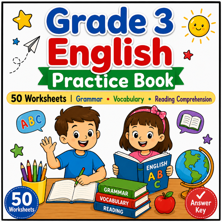 GRADE 3 ENGLISH PRACTICE WORKBOOK