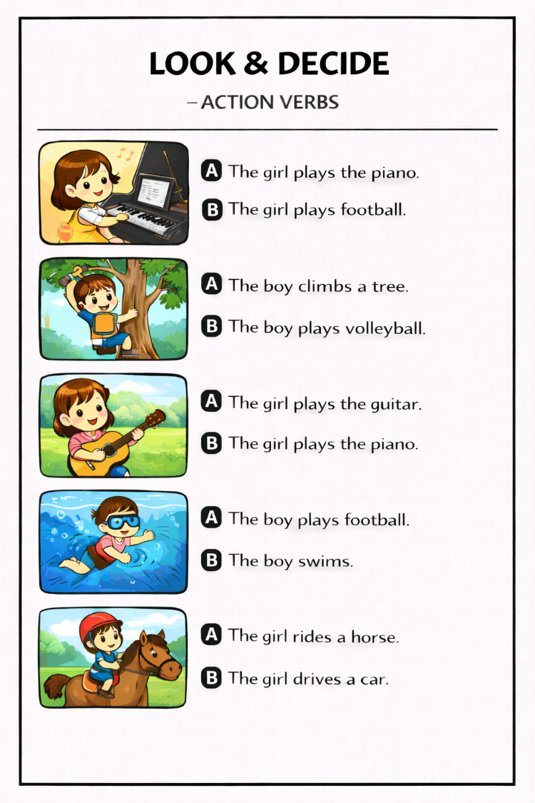ACTION VERBS ACTIVITIES