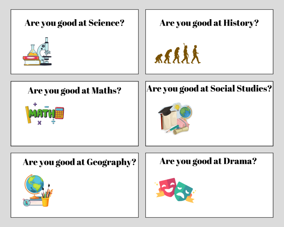 GAMES & HOBBIES YES/NO QUESTION CARDS 