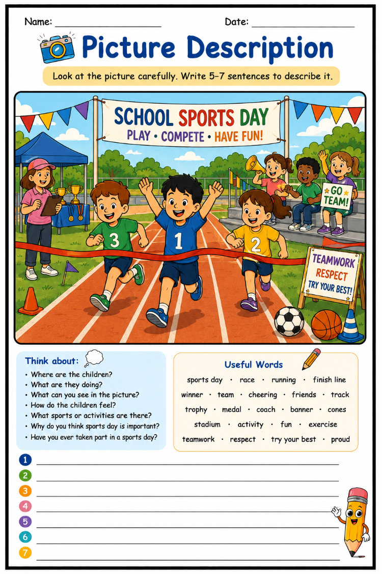 SCHOOL & CLASSROOM LIFE PICTURE DESCRIPTION PACK