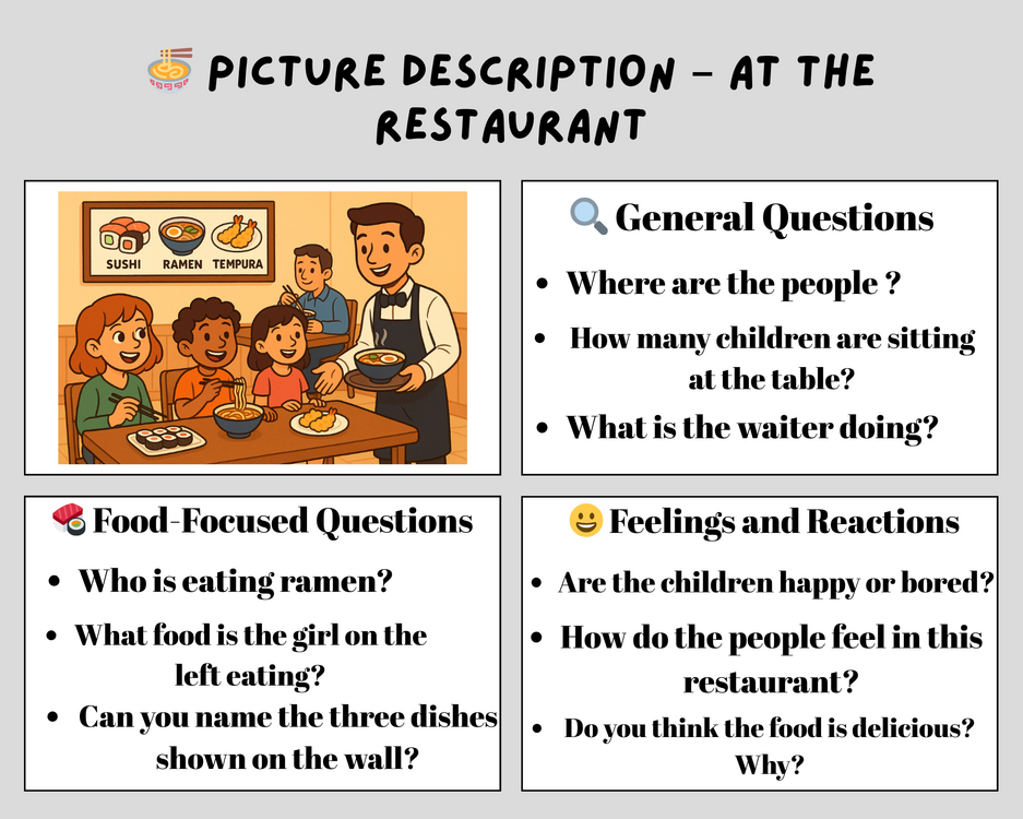 PICTURE DESCRIPTION SAY WHAT YOU SEE