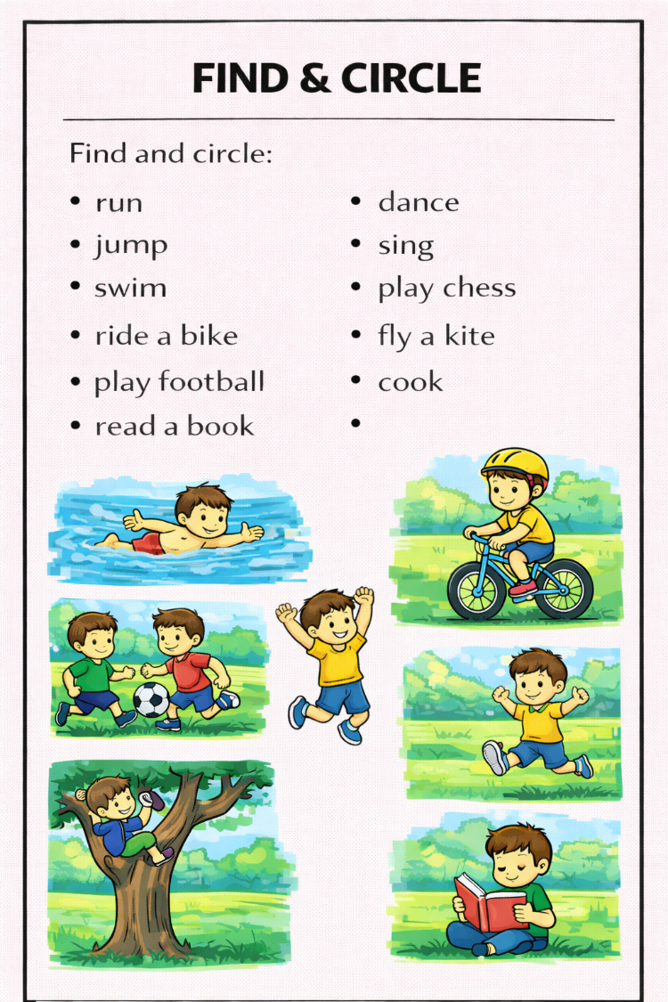 ACTION VERBS ACTIVITIES