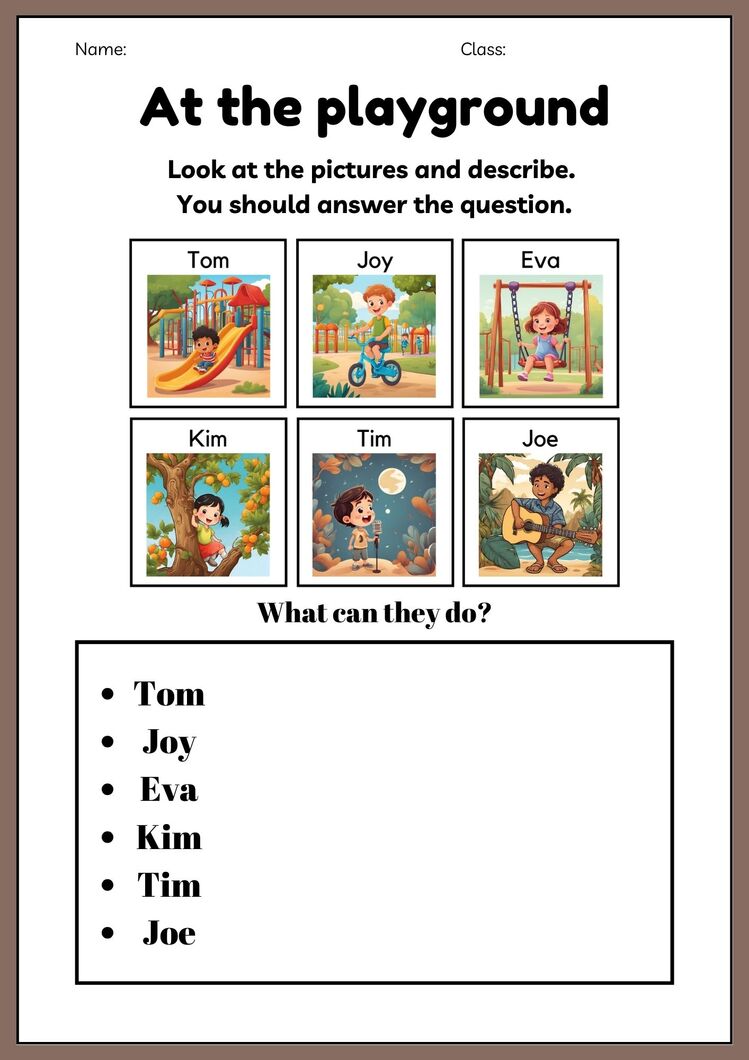DESCRIBING PICTURES