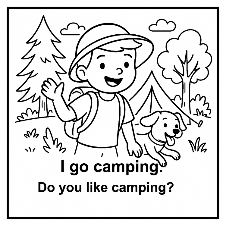 SUMMER TIME COLORING CARDS