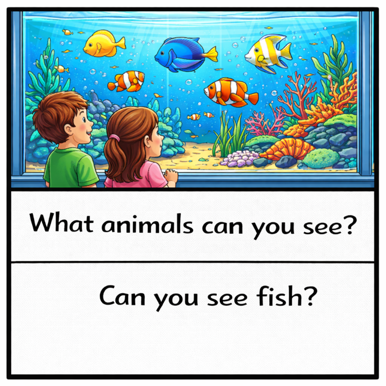 WHAT CAN YOU SEE? SPEAKING CARDS