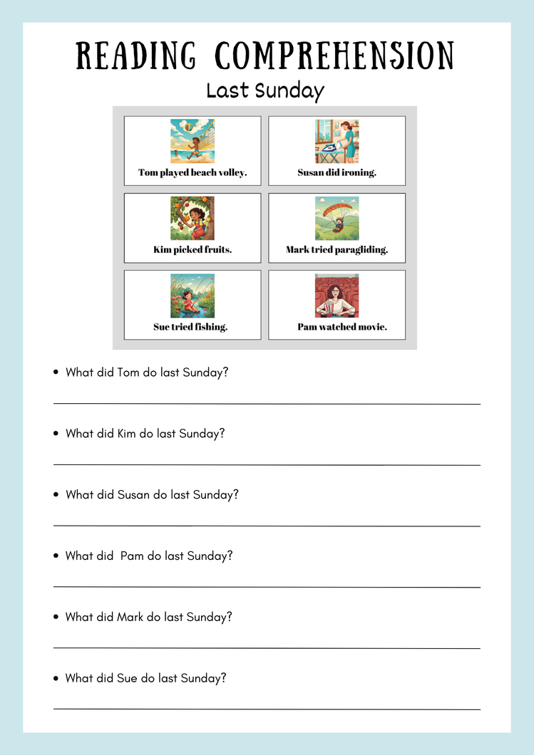 SIMPLE PAST TENSE GRAMMAR CARDS