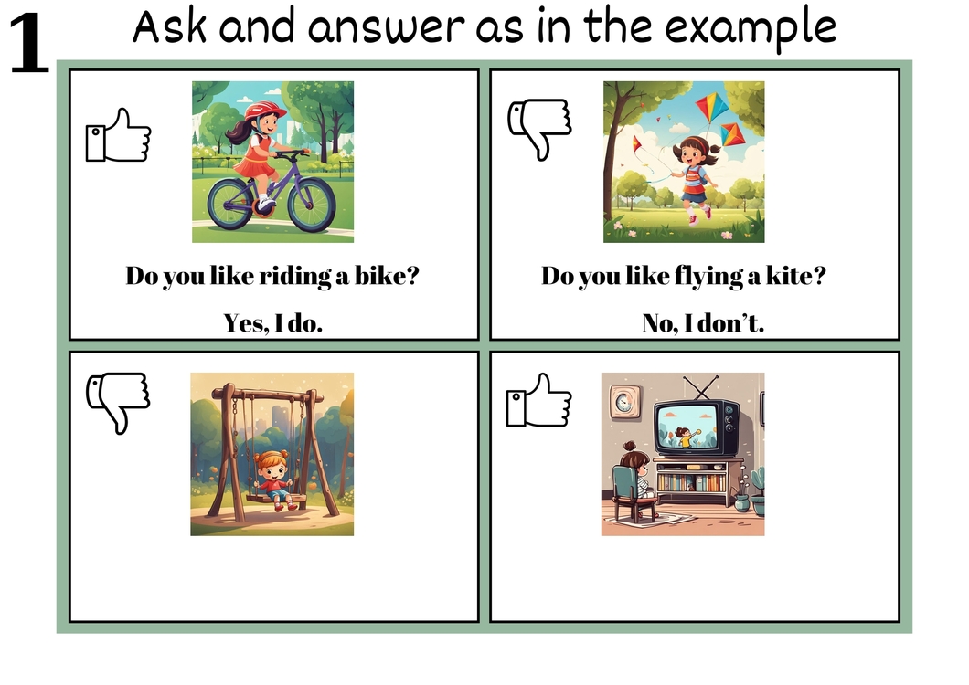 SIMPLE PRESENT TENSE GRAMMAR CARDS 