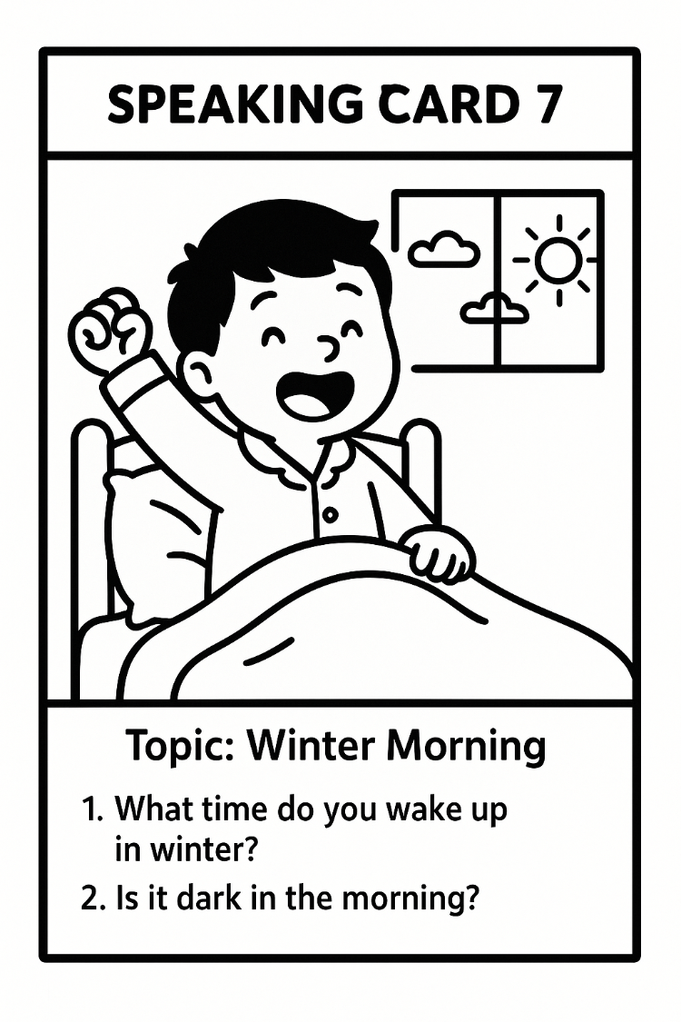 WINTER&PERSONAL LIFE SPEAKING CARDS