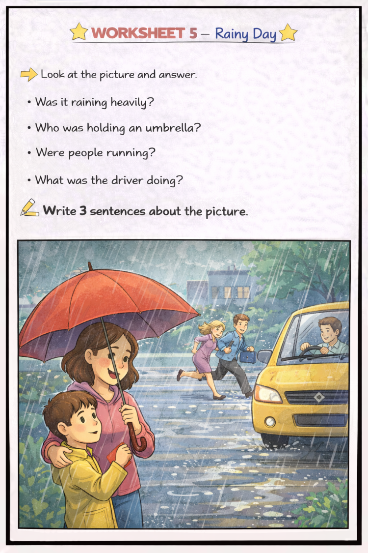 PAST CONTINUOUS ACTIVITY PACK