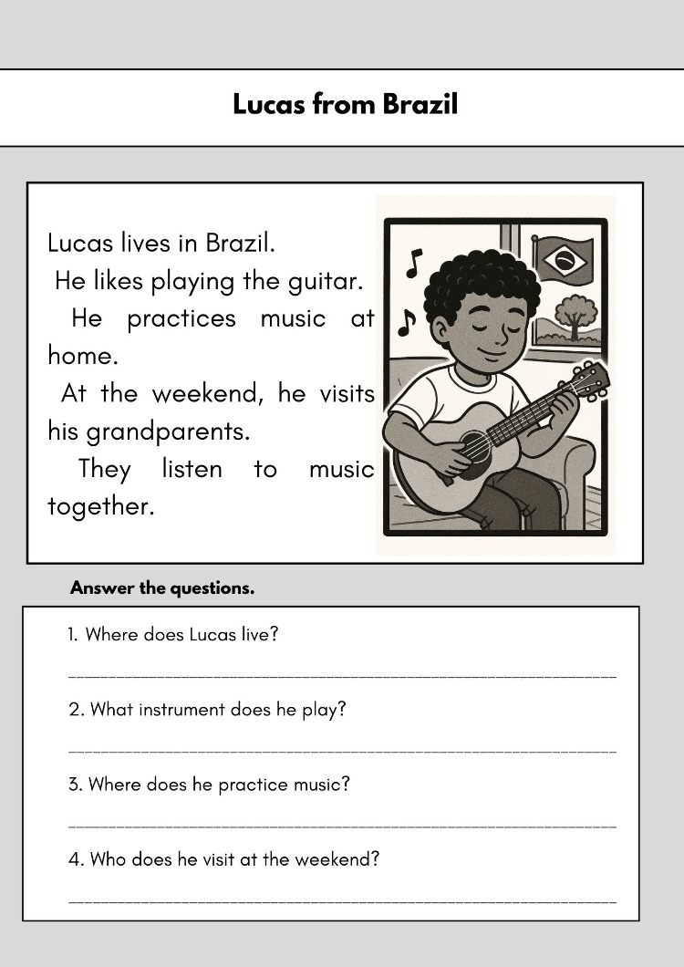 HOBBIES & PERSONAL LIFE READING COMPREHENSIONS