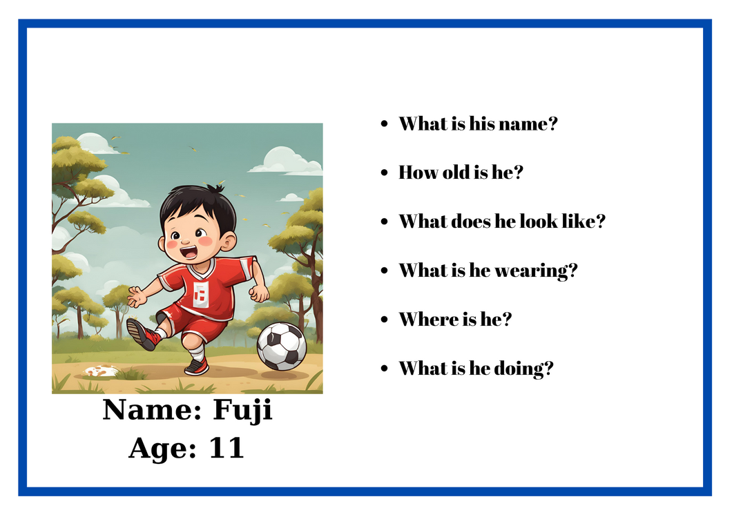 PICTURE DESCRIPTION CARDS 1