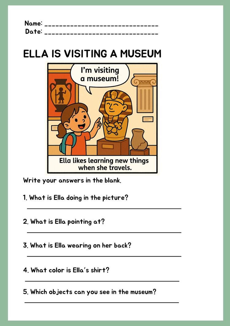 SUMMER TIME READING COMPREHENSION WORKSHEETS