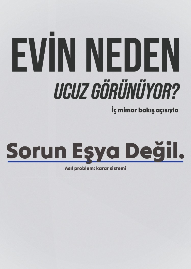 Evin Neden Ucuz Görünüyor? | İç Mimari Analiz Rehberi (PDF)