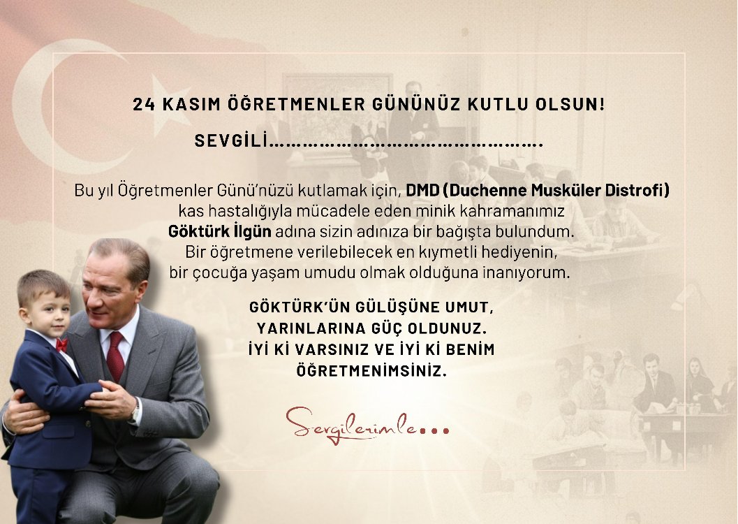 Öğretmenler Günü Kartı 