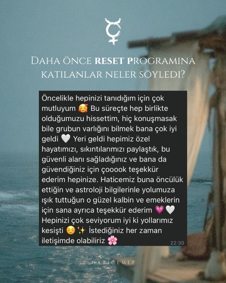 Merkür Reset Programı