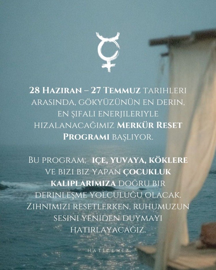 Merkür Reset Programı