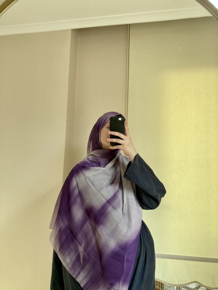 Pamuklu Batik Şal Mor