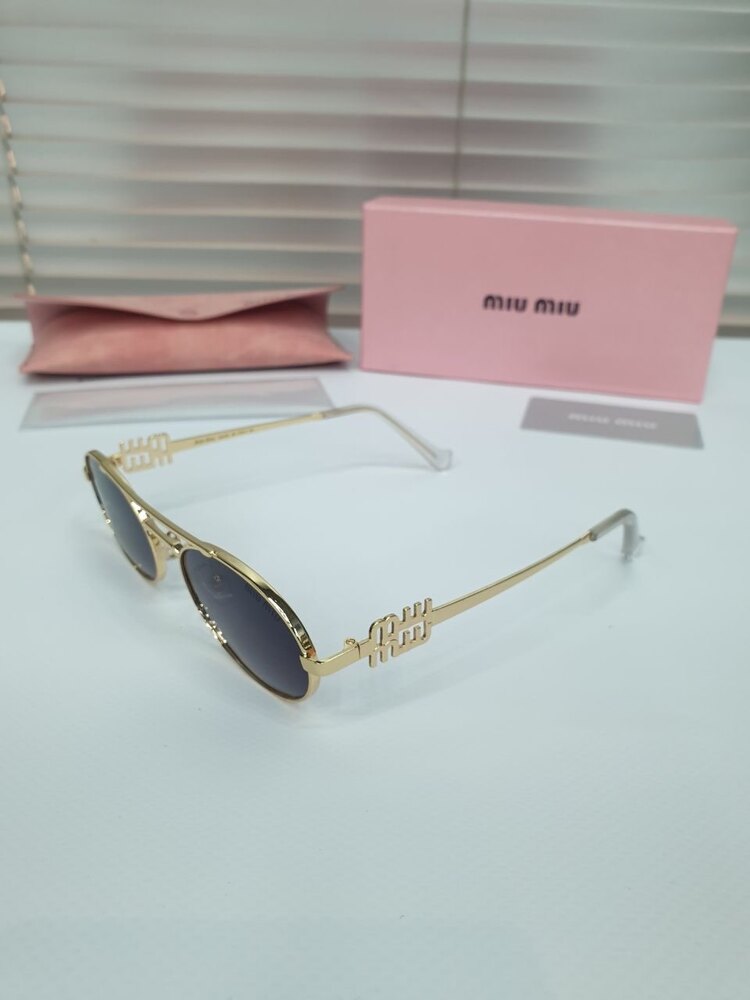 Miu Miu Gold/Black Gözlük 