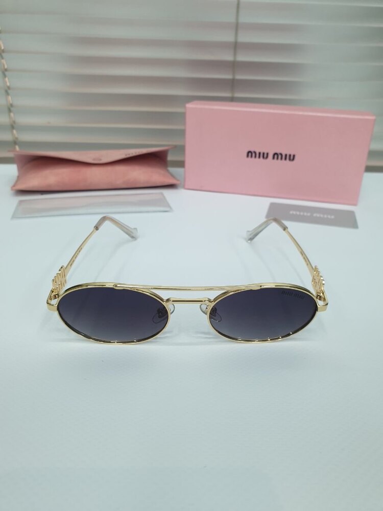 Miu Miu Gold/Black Gözlük 