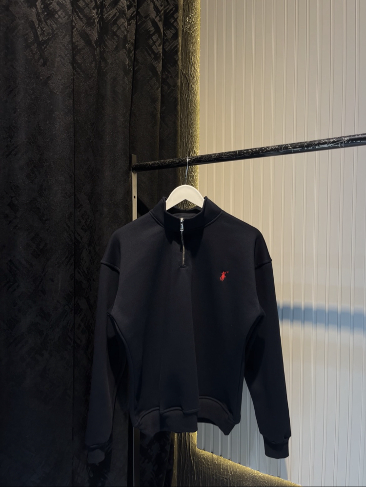Rl Yarım Fermuar Sweatshirt