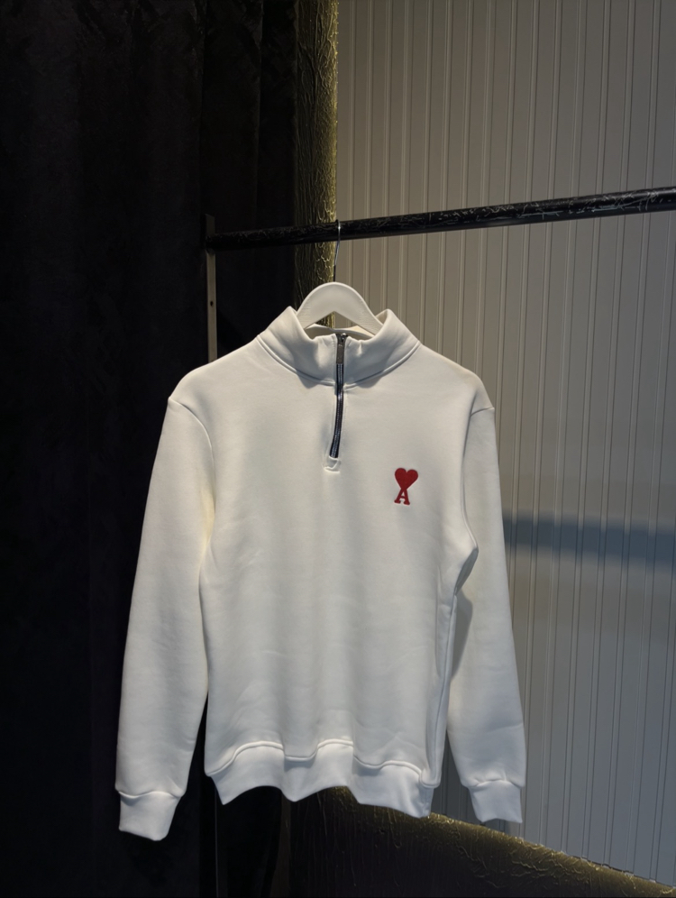 Ami Yarım Fermuar Sweatshirt