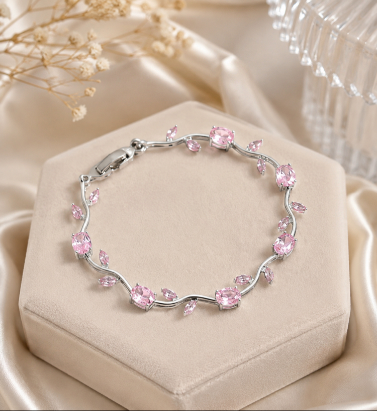 TULİP PEMBE LALE BİLEKLİK