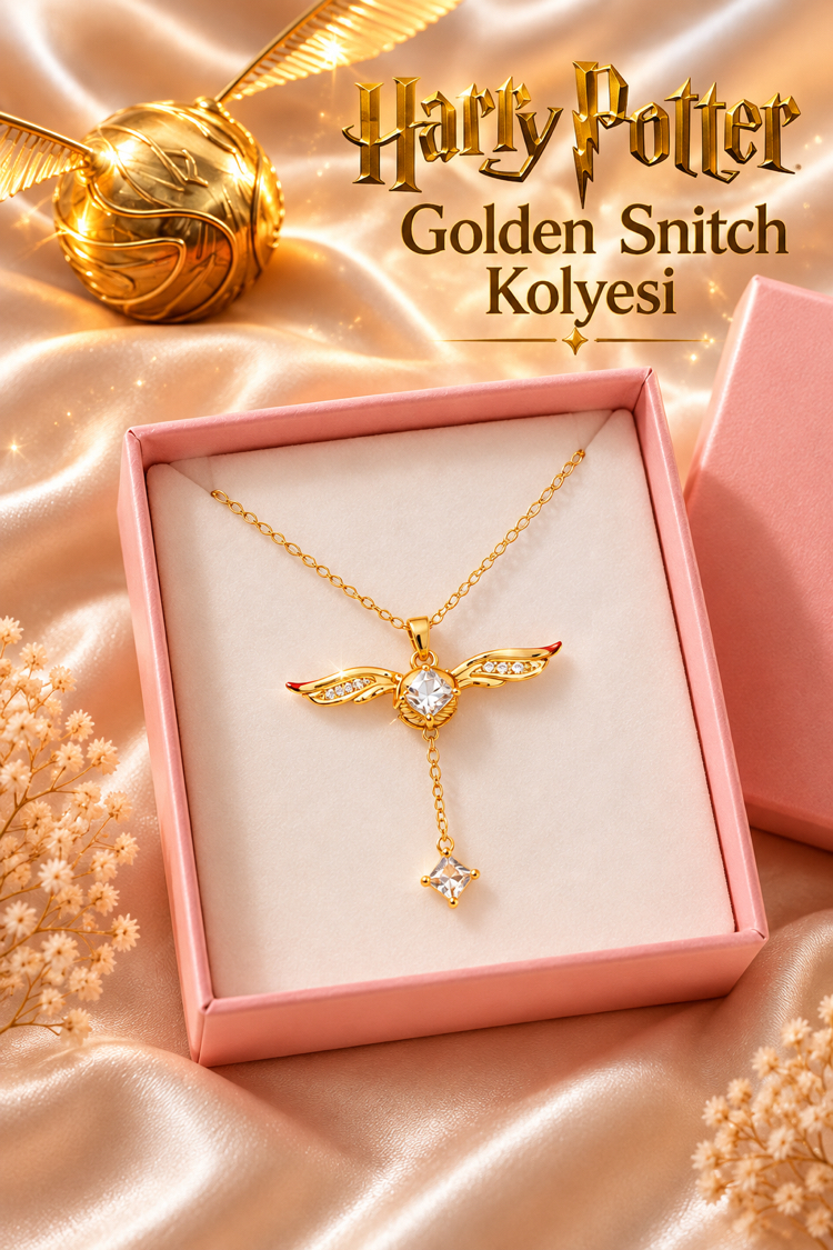 HARRY POTTER GOLDEN SNITCH ÇELİK KOLYE