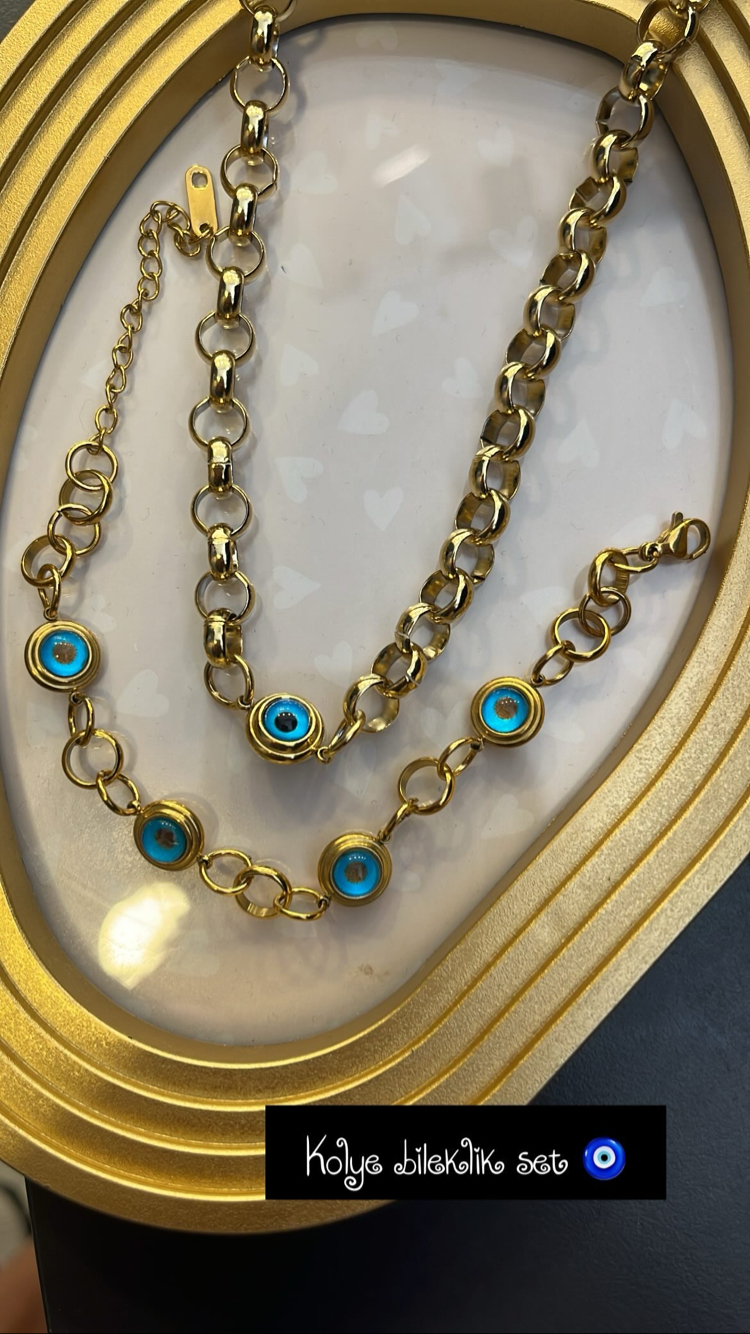 Çelik nazarlı set