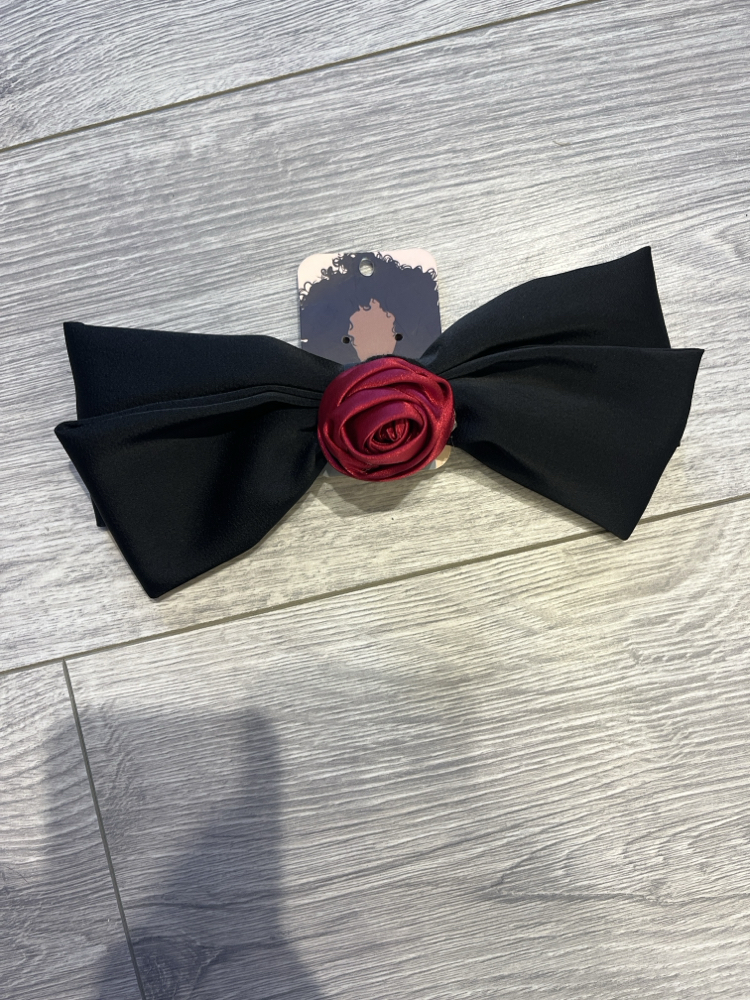 Siyah xxl gül toka bordo