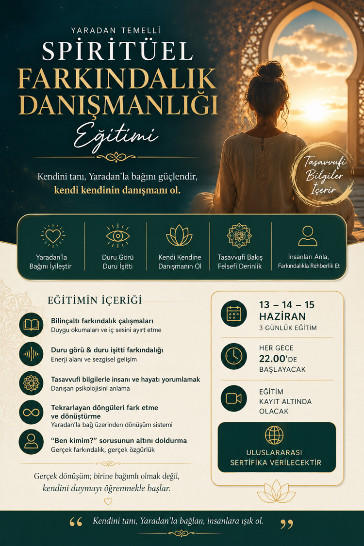 Spiritüel farkındalık danışmanlığı eğitimi