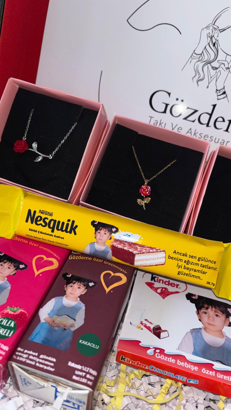 Kişiye özel çikolatalı gofret (1Adet)