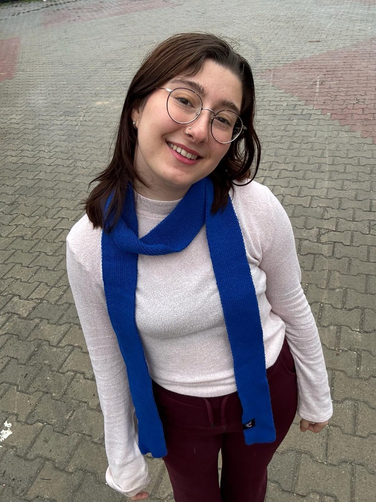 Mavi İz İnce Atkı