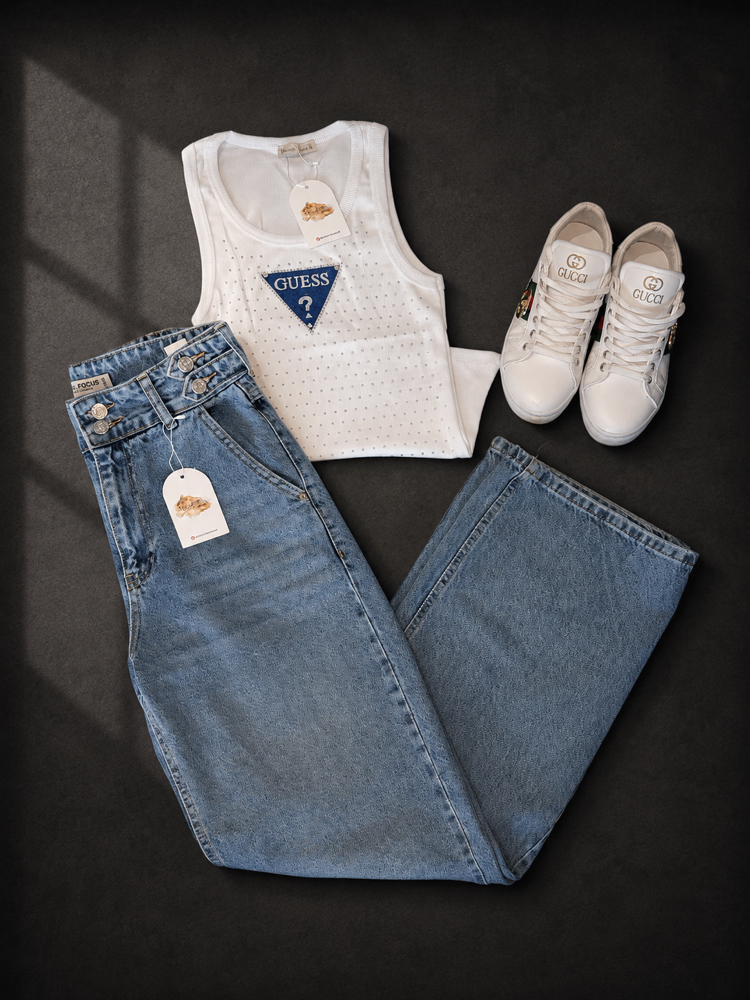 Taşlı guess atlet 